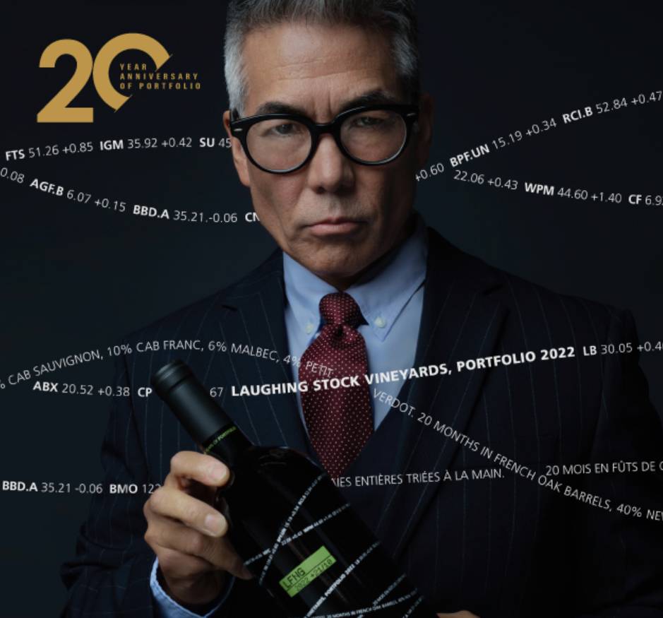 Professional portrait with wine bottle